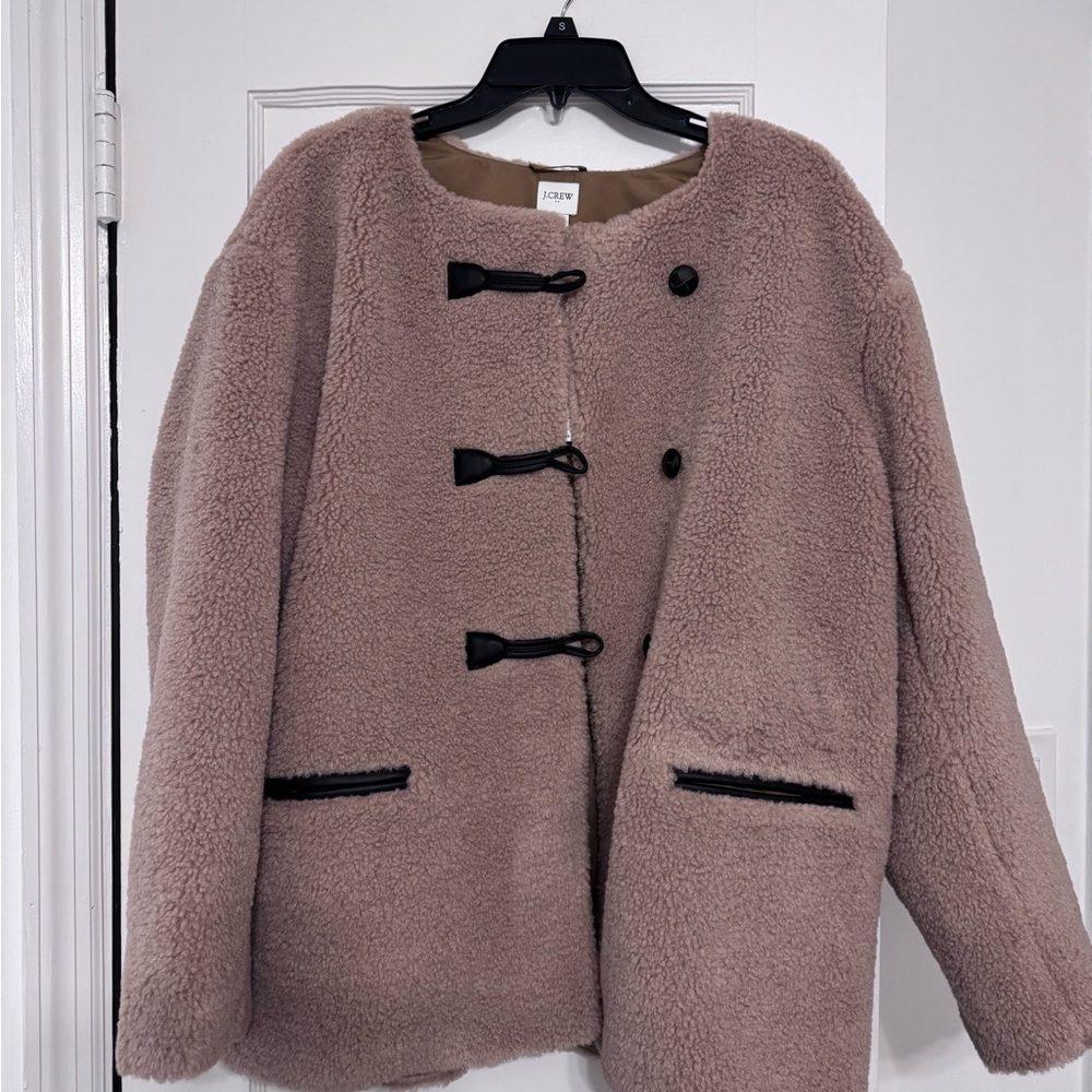 J. Crew Soft Brown Teddy Jacket